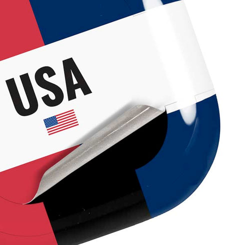 American Flag Color Block Galaxy Buds Pro Skin